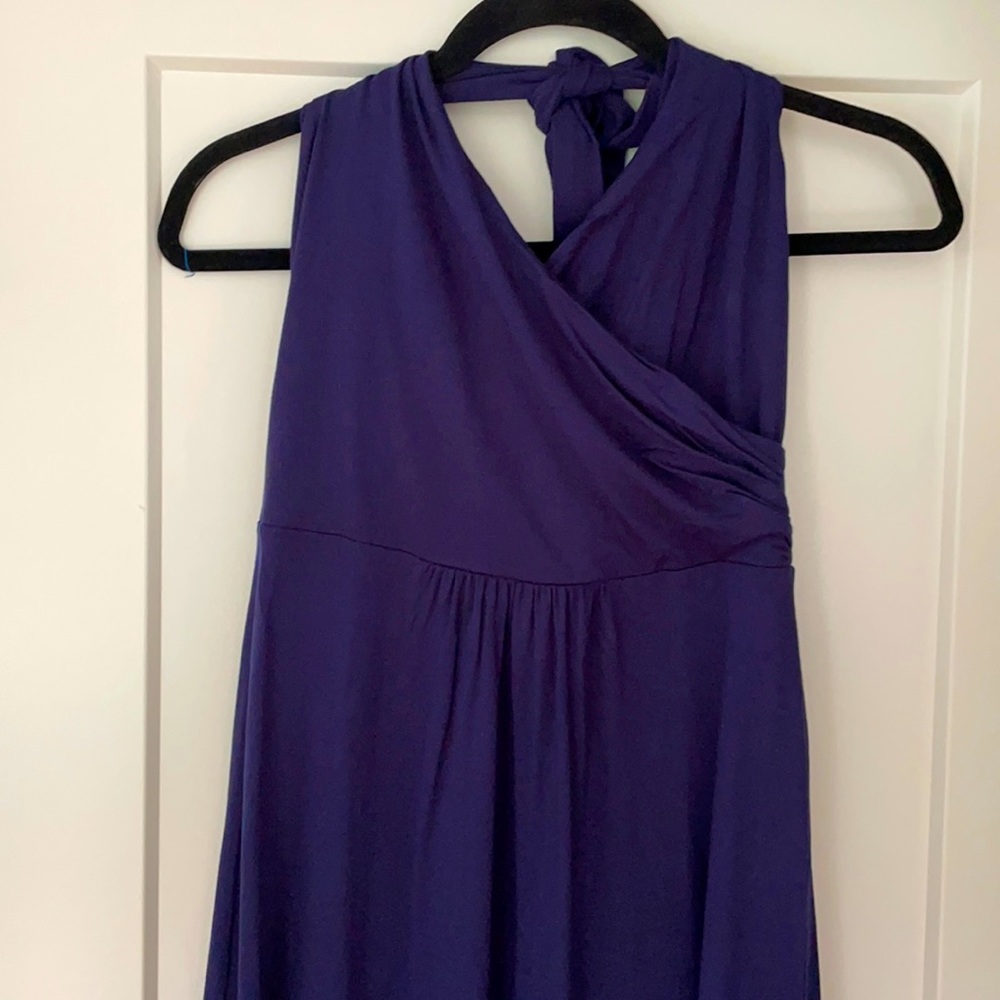 Boden Navy Halter Top Dress